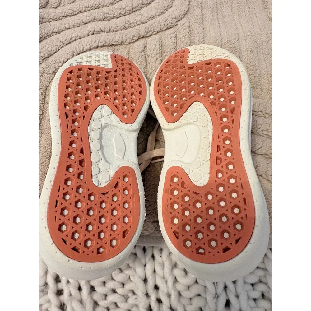 Vans Stack‎ Peach Pink Suede Platform Sneakers Kids 3.5